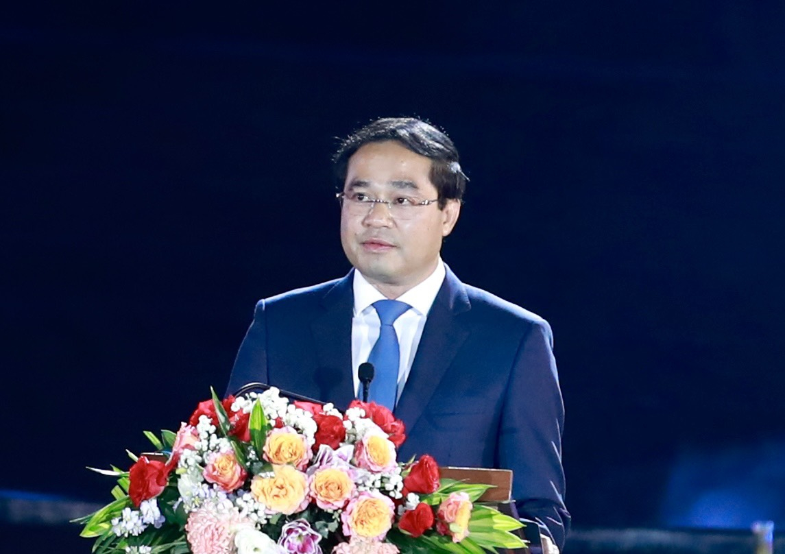 Chủ tịch UBND tỉnh Lào Cai Trịnh Xuân Trường phát biểu tại Lễ Kỷ niệm